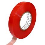 Bonjil Double Sided Heat Resistant Acrylic Adhesive Red Polyester Tape 24mmX33mtr (set of 2)