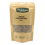 Organic Sunflower Seeds - Raw, Vegan, GMO-Free - No Additives or Preservatives - High in Vitamin E and Fiber, Source of Protein, Certified Organic - Thames Organic 250g