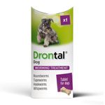 Drontal for Dogs Bone Shaped Worming Tablet Packs (Pack Size: 1 tablet)
