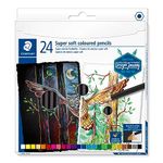 Staedtler Design Journey Super Soft Color Pencils In Pack Of 24 Clrs|Black