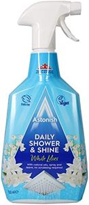 Astonish Daily Shower Shine Shower Cleaner (750ml) - Dissolve Soap Scum, Water Marks, Reduce Limescale Buildup - No Scrubbing