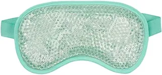 Thrive Hot & Cold Gel Bead Eye Mask/Sleep Mask - FSA HSA Approved - Larger Size Designed for Multi Use with Adjustable Strap for Maximum Coverage and Comfort (Mint)