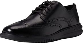 Cole Haan Men's Grand+ Wingtip Oxfor Oxford, Black Leather/Black, 7.5 UK