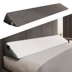 Kӧlbs Bed Wedge Gap Filler | Modern Stylish Wedge Pillow Headboard Pillow | Bed Gap Filler Headboard Wedge King Size 76 x 10 x 6 Inches