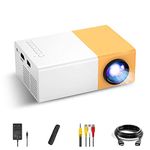 MEGAWISE UC 500 Projector, 400LM Portable Mini Home Theater LED Projector with Remote Controller, 3500 lm LED Corded Projector UC500 Support HDMI, AV, SD, USB Interfaces (MP51)