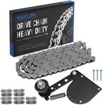 YOXUFA 415H Chain 110L Links with Motorized Bike Chian Tensioner Adjuster Kit for 2 Stroke Motorized Bicycle 100cc 80cc 49cc 50cc 66cc Zeda BT80 YD100 Gas Motor Powersports Heavy Duty Parts