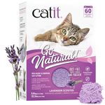 Catit Go Natural! Clumping Pea Pod Cat Litter Lavender Scented 2 x 2.8kg (5.6Kg)