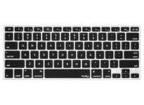 Kuzy - BLACK Keyboard Cover Silicone Skin for MacBook Pro 13" 15" 17" (with or w/out Retina Display) iMac and MacBook Air 13" - (USA KEYBOARD VERSION) - Black