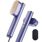 iLAKE Travel Steamer for Clothes, 100-240V Dual Voltage Portable Garment Steamer, 1000W Travel Size Handheld Steam & Iron 2 in 1, for Global & Europe Traveling, Business, Home, Blue
