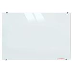 ALKOSIGN Frameless Glass Boards 5 x 4 ft – Magnetic Dry Erase Board with 6 Strong Magnets | Magnetic Writing Board for Office, School, College, Conference Room – White (Large)