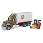 Bruder 2828 Mack Granite Ups Logistics Truck with Forklift Vehicles-Toys