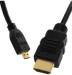 Micro HDMI (Type D) to HDMI (Type A) Cable For Amazon Kindle Fire HD 8.9 Tablet - 6 Feet (Package include a HandHelditems Sketch Stylus Pen) (NOT COMPATIBLE WITH Kindle Fire HDX 8.9)