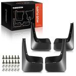 A-Premium Set of 4PCS Mud Flaps Splash Guards Mudguards Mudflaps with Hardware Kits Compatible with Chrysler Town & Country, Dodge Grand Caravan 11-19, Mini Passenger Van, (W/o Pedal), Front & Rear