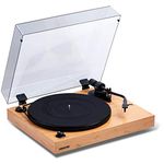 Fluance RT82 Reference High Fidelity Vinyl Turntable Record Player with Ortofon OM10 Cartridge, Speed Control Motor, High Mass MDF Wood Plinth, Vibration Isolation Feet - Bamboo