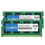 TECMIYO DDR3 1066 8GB PC3-8500S DDR3 1066MHz/1067MHz Sodimm 2RX8 Dual Rank 204 Pin 1.5V CL7 Non-ECC Unbuffered Laptop RAM Memory Module for Intel AMD and Mac System