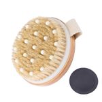 Dry Brushing Body Brush Lymphatic Drainage Dry Brush, Dual-use Dry Body Brush and Shower Brush with Natural Bristles, GOZINA Exfoliating Brush Body Scrubber for Massage, Remove Dead Skin and Cellulite