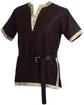 BLESSUME Medieval Viking Tunic with