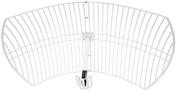 Nooelec GOES Weather Satellite Mesh Antenna - 21dBi Parabolic Antenna w/ 1.7GHz Center Frequency, 200MHz+ Bandwidth, LMR400 Feed Cable with Male SMA Connector, Mounting Hardware, & 2 Year Warranty