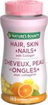 Nature's Bounty Hair Skin And Nails, Contains Biotin And Collagen, Helps Maintain Health Of Normal Hair And Skin, 165 Gummies