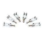 MG Enterprise 6x Chrome Rectanguler Flat Saddles Electric Guitar Strat Tremolo Trem Bridge