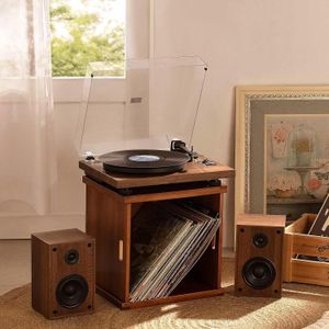 1 BY ONE Bluetooth Turntable – Wireless Vinyl Record Player
