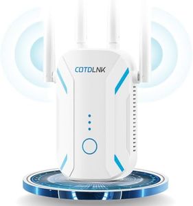 COTDLNK 2024 Nuevo Repetidor WiFi Amplificador de Extensor WiFi para el Hogar Extensor de Red WiFi 1200Mbps WiFi Booster de Doble Banda 2.4G y 5G, con Puerto Ethernet, Enchufe de la UE