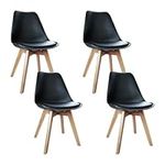 Artiss Dining Chairs Set of 4 Black