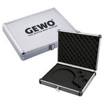 GEWO Aluminium Safe Racket Case - Table Tennis Aluminium Case with Foam for Protected Transport and Safe Storage of Table Tennis Bats and Balls - Table Tennis Bat Protective Case, Silver