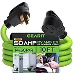 Gearit 50A Amp RV Extension Cord Heavy Duty Cable - Male (NEMA 14-50P) Female (NEMA 14-50R)