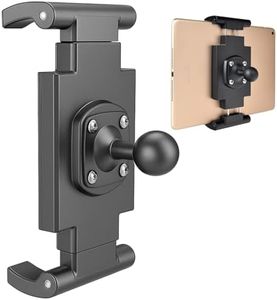 VAUBORTTI 1" Ball Tablet Holder – Screw-Mounted Tablet Mount Compatible with RAM B Size System, Adjustable iPad Holder for 7-12.9" Tablets, Car Truck Boat Dashboard