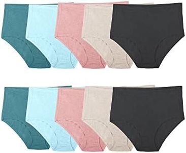 Fruit of the Loom Women's Beyondsoft Underwear (Regular & Plus Size), Plus Size Brief - Cotton Blend - 10 Pack Assorted Colors, 30, 16