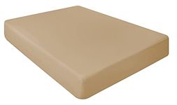 NIYS Luxury Bedding 100% Egyptian Cotton 10"/25CM Fitted Sheets (Beige, Double)