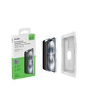 Belkin ScreenForce InvisiGlass Privacy Screen Protector for iPhone 16, iPhone 15, & iPhone 14 Pro