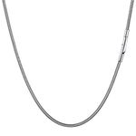 PROSTEEL Stainless Steel Chains for Women 26inch 2mm Snake Necklace Men