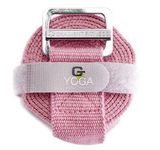 Gradient Fitness Yoga Strap, Friction-Less Easy-Feed Buckle, Super Soft Cotton/Polyester Blend Webbing, Free eGuide, 8 Feet (Pink)