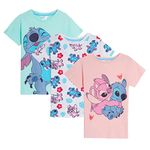 Disney Girls 3 Pack Lilo & Stitch T-Shirts (Pack of 3) 11-12 Years Multi