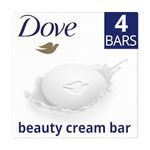 Dove Original Beauty Bar with ¼ moisturising cream soap for softer, smoother, healthier-looking skin 4x 90 g