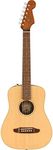 Fender Redondo Mini Acoustic Guitar, with 2-Year Warranty, Natural, Rosewood Fingerboard, with Gig Bag