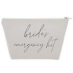 Tees & Tails Bride's Emergency Wedding Day Kit Gusseted Make-Up Bag for Oh Kit (Canvas Bag Only) (Natural), Natural, 9.5 x 5.5 x 3 Inches