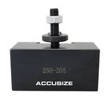 Accusize Industrial Tools Bxa 7/8'' 2MT Morse Taper Quick Change Tool Holder, for Lathe Swing 10''-15'', 0250-0205