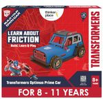 ThinkerPlace Transformers Optimus Prime DIY Car Kit | Educational Toy for Kids 8+ | Build, Learn & Play | Perfect Birthday & Return Gifts | STEM Toy | Pull-Back Mechanism