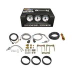 GlowShift White 7 Color Series Diesel Gauge Set Boost, Pyrometer, Trans Temp by GlowShift