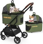 PAWZIDEA 4-in-1 Pet Stroller for Sm