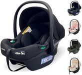 My Babiie MBCS02 SE i-Size Baby Car Seat - 40-87cm (Birth to 15 Months Approx.), R129, Group 0+, Lightweight Infant Carrier, Large Canopy, Newborn Insert, Adjustable Headrest - Black SE