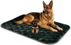 furrybaby Dog Bed Mat Flat Crate Mat with Anti-Slip Bottom Machine Washable Pet Kennel Pad for Dog Sleeping (XL 48x30'', Grey Mat)