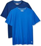 Amazon Essentials Men's 2-Pack Performance Tech T-Shirt, Royal Blue/Navy, Medium