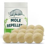 MIZUAQV Mole Repellent for Lawns, Vole Repellent Outdoor, Gopher Repeller, Better Than Ultrasonic Mole Deterrent 12 Pcs