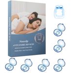 MQFORU Anti Snoring Devices(6 Pack), Silicone Magnetic Nose Clip to Stop Snoring, Professional Anti Snoring Nose Clip for Comfortable and Quieter Sleep