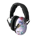 BANZ Kidz Earmuffs 2 Years & Older – Butterfly - Loud Noise Cancelling Kids Headphones & Toddler Ear Muffs, Size Adjustable