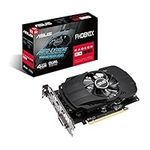 ASUS Phoenix AMD Radeon RX 550 Graphics Card (PCIe 3.0, 4GB GDDR5 Memory, HDMI, DisplayPort, DVI-D, FreeSync, IP5X Dust Resistant, Dual Ball Fan Bearings, Auto-Extreme, Compact Design)